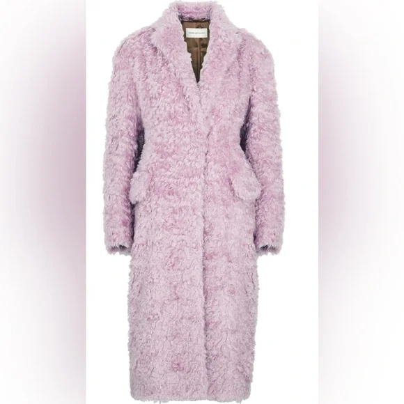 DRIES VAN NOTEN Coat Lilac FR34 / US 2/4 $3450.Brand New. Stunning!Timeless!